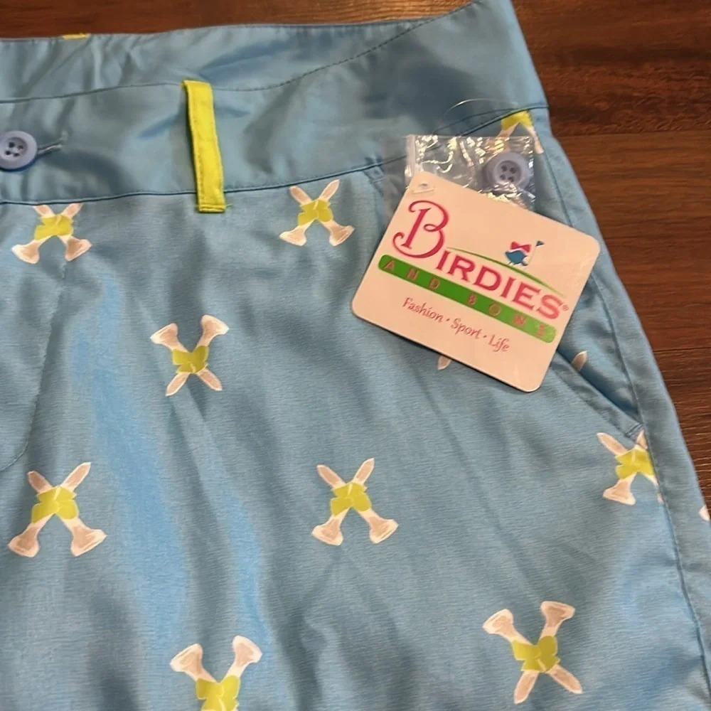 NWT Birdies and Bows Women’s Golf Shorts Size 6